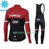 Fietskleding (Fietsshirt Lange Mouw + Lange Koersbroek) 2017 Trek-Segafredo N001 Winter Thermal Fleece